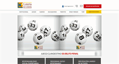 Desktop Screenshot of loteriadecordoba.com.ar